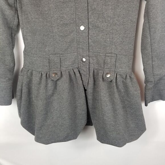 TWENTYONE Gray Jacket with Balloon Hem. Size S - Picture 2 of 12